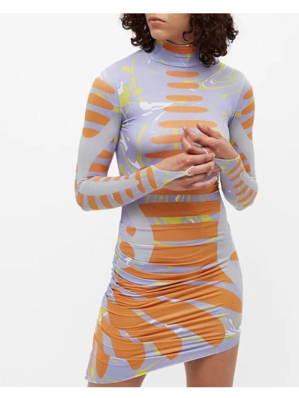 Vaporwave Maisie Wilen Orbit City Dress Medium Purple